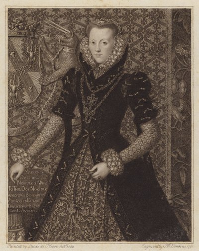 Margaret, Hertogin van Norfolk door Peltro William Tomkins